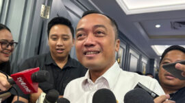 Mensesneg Prasetyo Hadi saat ditemui di Gedung DPR, Senayan, Jakarta, Rabu (15/7/2026). (KOMPAS.com/ADHYASTA DIRGANTARA)
