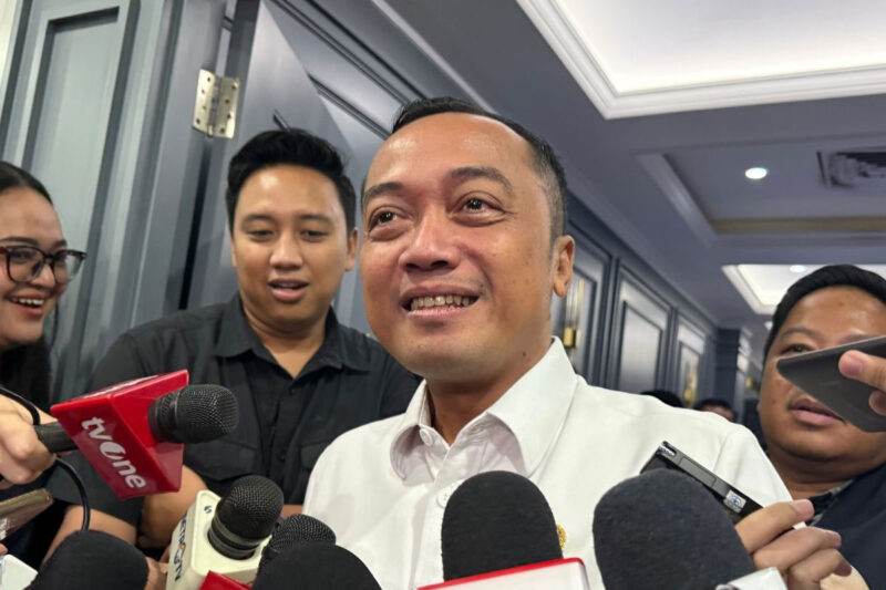 Mensesneg Prasetyo Hadi saat ditemui di Gedung DPR, Senayan, Jakarta, Rabu (15/7/2026). (KOMPAS.com/ADHYASTA DIRGANTARA)
