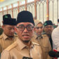 Wakil Menteri Haji dan Umrah (Wamenhaj) RI Dahnil Anzar Simanjuntak saat ditemui di Asrama Haji Jakarta, Pondok Gede, Rabu (8/7/2026).(KOMPAS.com/FIRDA JANATI)
