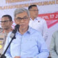 Ketua KPK, Setyo Budiyanto saat memberikan keterangan kepada awak media di Kota Jayapura/ Findi Rakmeni. (KOMPAS.com/FINDI RAKMENI)