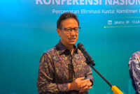 Menteri Kesehatan (Menkes) Budi Gunadi Sadikin (BGS) saat ditemui di Hotel Grand Sahid Jaya, Jakarta Pusat, Jumat (10/7/2026).(KOMPAS.com/FIRDA JANATI) 