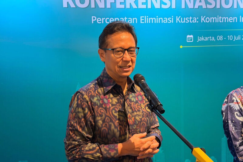 Menteri Kesehatan (Menkes) Budi Gunadi Sadikin (BGS) saat ditemui di Hotel Grand Sahid Jaya, Jakarta Pusat, Jumat (10/7/2026).(KOMPAS.com/FIRDA JANATI) 
