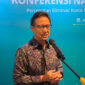 Menteri Kesehatan (Menkes) Budi Gunadi Sadikin (BGS) saat ditemui di Hotel Grand Sahid Jaya, Jakarta Pusat, Jumat (10/7/2026).(KOMPAS.com/FIRDA JANATI) 