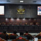 Mahkamah Konstitusi (MK) mulai memeriksa permohonan uji formil Undang-Undang Nomor 5 Tahun 2026 tentang Polri (UU Polri) yang mempersoalkan proses pembentukannya.(ANTARA FOTO/Fakhri Hermansyah)