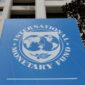 Gedung markas Dana Moneter Internasional (IMF) terlihat jelang pertemuan musim semi IMF/Bank Dunia di Washington, AS, pada Senin (8/4/2019).(REUTERS/Yuri Gripas/File Photo)
