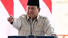Presiden Prabowo Subianto saat berpidato. Presiden RI Prabowo Subianto menyatakan ketidaksetujuannya terhadap paham ekonomi neoliberal.(Dok Sekretariat Presiden)