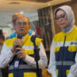 Kepala BPH Migas Wahyudi Anas (kiri) dan Anggota Komite BPH Migas Erika Retnowati (kanan) saat ditemui di Kantor BPH Migas, Jakarta, Selasa (31/3/2026). (KOMPAS.com/YOHANA ARTHA ULY)
