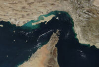 Ilustrasi Selat Hormuz.(Wikimedia Commons)