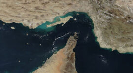 Ilustrasi Selat Hormuz.(Wikimedia Commons)