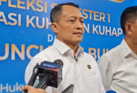 Jaksa Agung Muda Bidang Pengawasan (Jamwas) Kejaksaan Agung, Rudi Margono ditemui di Universitas Al Azhar, Jakarta, Rabu (24/6/2026).(KOMPAS.com/NICHOLAS RYAN ADITYA)