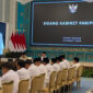 Presiden Prabowo Subianto saat memberikan arahan dalam sidang kabinet paripurna di Istana Negara, Kompleks Istana Kepresidenan, Jakarta Pusat, Jumat (13/3/2026).(KOMPAS.com/FIKA NURUL ULYA)