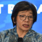 Wakil Kepala Badan Gizi Nasional (BGN) Agustina Arumsari merespons soal kebutuhan anggaran program Makan Bergizi Gratis (MBG) akan turun menjadi Rp 175 triliun pada 2027 mendatang.(FAH)