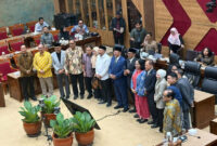 Penetapan Ketua Komisi X DPR Agung Widyantoro sebagai Ketua Komisi X DPR di Gedung DPR, Senayan, Jakarta, Rabu (19/8/2026). (KOMPAS.com/ADHYASTA DIRGANTARA)