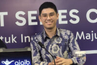 CEO Ajaib Anderson Sumarli dalam konfersi pers di Gedung Bursa Efek Indonesia Jakarta, Senin (31/8/2026). (KOMPAS.com/ SHINTA DWI AYU)
