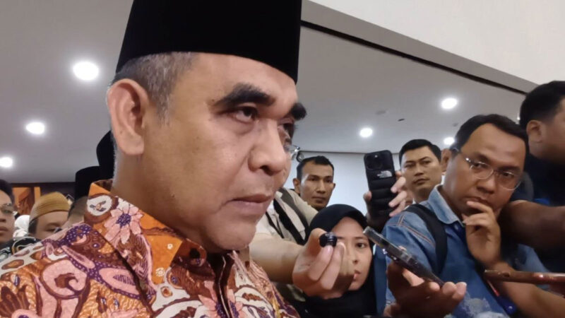 Ketua MPR RI Ahmad Muzani di Kompleks Parlemen, Jakarta, Sabtu (8/8/2026).(KOMPAS.com/Rahel)