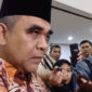 Ketua MPR RI Ahmad Muzani di Kompleks Parlemen, Jakarta, Sabtu (8/8/2026).(KOMPAS.com/Rahel)