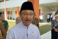 Menteri Sosial (Mensos) Saifullah Yusuf menghadiri MPLS SRT 1 Sukoharjo, Sabtu (1/8/2026)(KOMPAS.COM/ADINDA BUNGA KUSUMA WARDANI)