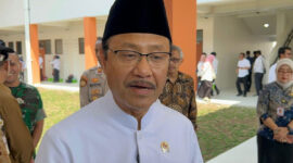 Menteri Sosial (Mensos) Saifullah Yusuf menghadiri MPLS SRT 1 Sukoharjo, Sabtu (1/8/2026)(KOMPAS.COM/ADINDA BUNGA KUSUMA WARDANI)