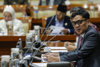 Ketua Komisi III DPR Habiburokhman. Komisi III DPR menjawab tudingan yang menyebutkan bahwa usulan Rancangan Undang-Undang (RUU) Perampasan Aset dari usulan pemerintah jadi inisiatif DPR untuk memperlambat pembentukan RUU Perampasan Aset. (ASPRILLA DWI ADHA)
