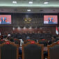   Sidang Mahkamah Konstitusi (MK) saat mengucapkan sejumlah putusan uji materi di Gedung MK, Jakarta, Jumat (28/8/2026).(KOMPAS.com/Fristin Intan Sulistyowati )