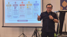 Juru Bicara Kementerian UMKM, Faisal Anwar, di Bogor, Jawa Barat, Jumat (28/8/2026) sore.(KOMPAS.com/ SHINTA DWI AYU)