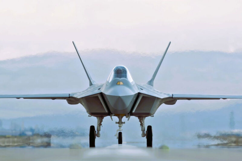 Jet tempur Kaan buatan Turkiye. Presiden Recep Tayyip Erdogan pada Rabu (11/6/2025) mengumumkan pembelian 48 unit jet tempur ini oleh Indonesia.(TURKISH AEROSPACE INDUSTRIES via ARMY RECOGNITION)
