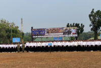 Sebanyak 2.105 aparatur sipil negara (ASN) dari 50 kementerian dan lembaga akan mengikuti latihan dasar militer (latsarmil) Komponen Cadangan (Komcad) gelombang II.(KOMPAS.com/BAHARUDIN AL FARISI)