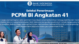 Bank Indonesia (BI) kembali membuka lowongan kerja Pendidikan Calon Pegawai Asisten Manajer (PCPM) Angkatan 41.()