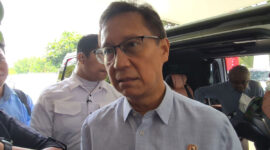 Menteri Kesehatan (Menkes) Budi Gunadi Sadikin di Kantor KSP, Jakarta, Senin (31/8/3026)(KOMPAS.com/Rahel)