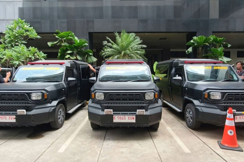 Komisi Pemberantasan Korupsi (KPK) menambah 3 unit mobil tahanan baru pada Jumat (21/8/2026).(KOMPAS.com/HARYANTI PUSPA SARI )
