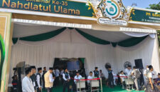 Pintu ruang sidang Pleno Muktamar ke-35 NU, Ponpes Bahrul Ulum, Tambakberas, Jombang, Jawa Timur, Sabtu (29/8/2026).(Singgih/Kompas.com )