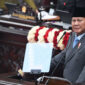 Presiden Prabowo Subianto menyampaikan pidato dalam Sidang Tahunan MPR RI dan Sidang Bersama DPR-DPD RI Tahun 2026 di Gedung Nusantara, Kompleks Parlemen, Jakarta, Jumat (14/8/2026). ANTARA FOTO/Fauzan/sgd/kye(FAUZAN)