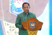 Menteri Dalam Negeri (Mendagri) Muhammad Tito Karnavian saat memberikan sambutan pada acara Apresiasi Pemerintah Daerah Berprestasi 2026 Batch II Regional Jawa-Bali di Bali Nusa Dua Convention Center, Kabupaten Badung, Bali, Jumat (28/8/2026).(dok. Humas Kementerian Dalam Negeri)