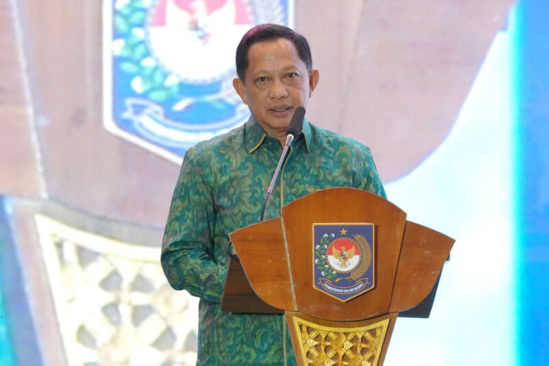 Menteri Dalam Negeri (Mendagri) Muhammad Tito Karnavian saat memberikan sambutan pada acara Apresiasi Pemerintah Daerah Berprestasi 2026 Batch II Regional Jawa-Bali di Bali Nusa Dua Convention Center, Kabupaten Badung, Bali, Jumat (28/8/2026).(dok. Humas Kementerian Dalam Negeri)
