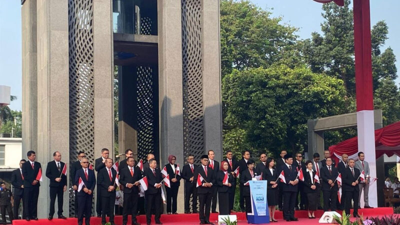 Peluncuran Perluasan MDR QRIS 0 Persen dan Implementasi Kartu Kredit Indonesia, Senin (17/8/2026).(KOMPAS.com/ AGUSTINUS RANGGA RESPATI)
