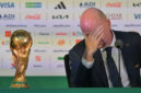Presiden FIFA Gianni Infantino menyampaikan keterangan kepada wartawan pada sehari menjelang pembukaan Piala Dunia 2026 di Stadion Azteca, Mexico City, Meksiko, Rabu (10/6/2026). Gianni mengapresiasi kesiapan pemerintah Meksiko dalam mempersiapkan Piala Dunia 2026 dan menanggapi sejumlah isu yang berkembang seperti keikutsertaan Timnas Iran hingga persoalan VISA.(ANTARA FOTO/Aditya Pradana Putra)