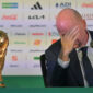 Presiden FIFA Gianni Infantino menyampaikan keterangan kepada wartawan pada sehari menjelang pembukaan Piala Dunia 2026 di Stadion Azteca, Mexico City, Meksiko, Rabu (10/6/2026). Gianni mengapresiasi kesiapan pemerintah Meksiko dalam mempersiapkan Piala Dunia 2026 dan menanggapi sejumlah isu yang berkembang seperti keikutsertaan Timnas Iran hingga persoalan VISA.(ANTARA FOTO/Aditya Pradana Putra)