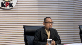 Plh Direktur Penyidikan KPK, Ahmad Taufik Husein di Gedung Merah Putih, Jakarta, Jumat (21/8/2026).(KOMPAS.com/HARYANTI PUSPA SARI )
