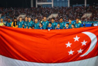 Para pemain timnas Singapura bersiap jelang laga lawan Vietnam di Piala AFF 2026 atau ASEAN Championship 2026.(FA SINGAPORE)
