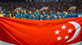 Para pemain timnas Singapura bersiap jelang laga lawan Vietnam di Piala AFF 2026 atau ASEAN Championship 2026.(FA SINGAPORE)
