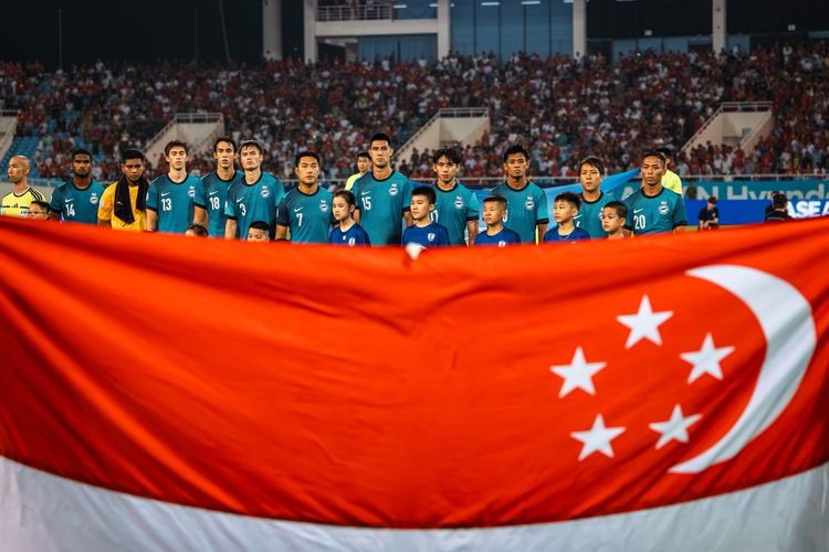 Para pemain timnas Singapura bersiap jelang laga lawan Vietnam di Piala AFF 2026 atau ASEAN Championship 2026.(FA SINGAPORE)
