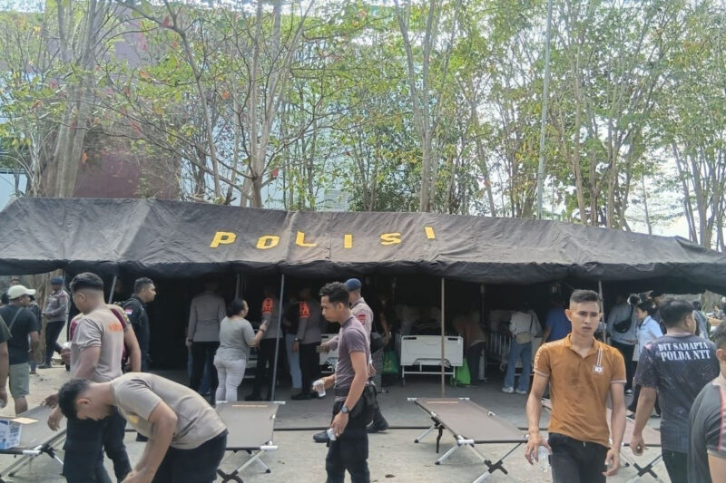 Gempa bumi Magnitudo (M) 7,7 yang mengguncang kawasan Mbay-Nagekeo, Nusa Tenggara Timur (NTT), Sabtu (15/8/2026) subuh.(Kontributor Kompas.com Labuan Bajo/Vera Bahali)
