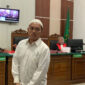Terdakwa Moh. Syifak saat sidang dengan agenda tuntutan di Ruang Garuda 1 Pengadilan Negeri Surabaya (KOMPAS.com/DIKI FEBRIANTO)