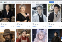 Tampilan platform yang menawarkan layanan lisensi wajah di China. Pengguna dapat melisensikan wajah mereka untuk digunakan dalam produksi drama AI, iklan, dan konten digital.(Rest of World)