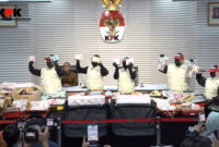 Penampakan uang senilai Rp 106 miliar yang disita KPK dalam kasus suap di lingkungan Kementerian ATR/BPN, di Gedung Merah Putih KPK, Selasa (15/9/2026).(Dok KPK)