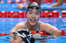 Perenang China, Yu Zidi, saat tampil di semifinal gaya kupu-kupu putri 200 meter Kejuaraan Akuatik Dunia di Singapura, 30 Juli 2025.(AFP/OLI SCARFF)
