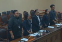 Lima mahasiswa Fakultas Hukum menggugat pasal santet, yakni Pasal 252 ayat (1) Undang-Undang Nomor 1 Tahun 2023 tentang Kitab Undang-Undang Hukum Pidana (KUHP) dalam sidang perkara Nomor 327/PUU-XXIV/2026, di Gedung MK, Jakarta, Selasa (8/9/2026).()