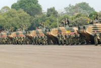 AAV M-35, kendaraan tempur (ranpur) amfibi buatan Amerika Serikat (AS), saat berjejer di Lapangan Kesatrian Marinir Hartono, Pasmar 1 Korsp Marinir Cilandak, Pasar Minggu, Jakarta Selatan, Senin (28/9/2026).(KOMPAS.com/BAHARUDIN AL FARISI)
