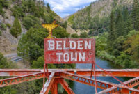 Kota Belden yang kini dijual seharga Rp 84 miliar pernah menjadi lokasi pertambangan emas di California, AS.(beldentownforsale.com)
