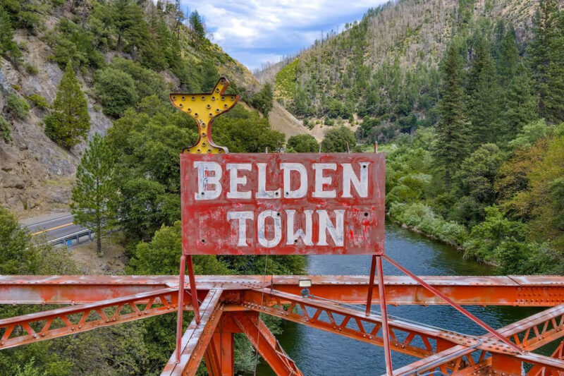 Kota Belden yang kini dijual seharga Rp 84 miliar pernah menjadi lokasi pertambangan emas di California, AS.(beldentownforsale.com)
